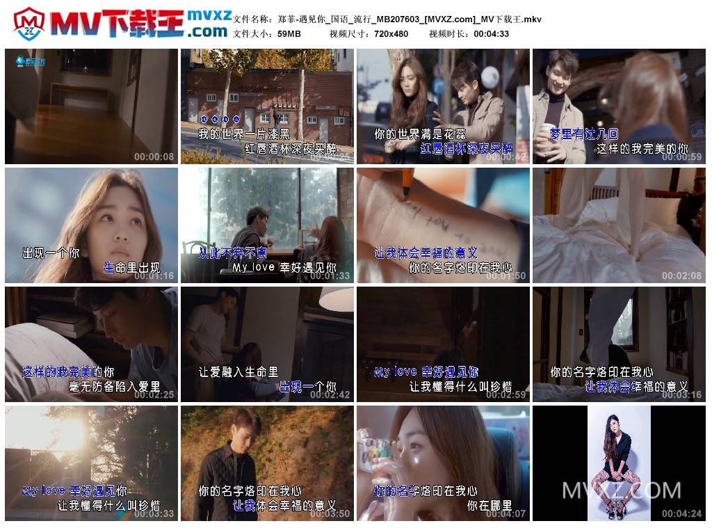 郑菲-遇见你_国语_流行_MB207603